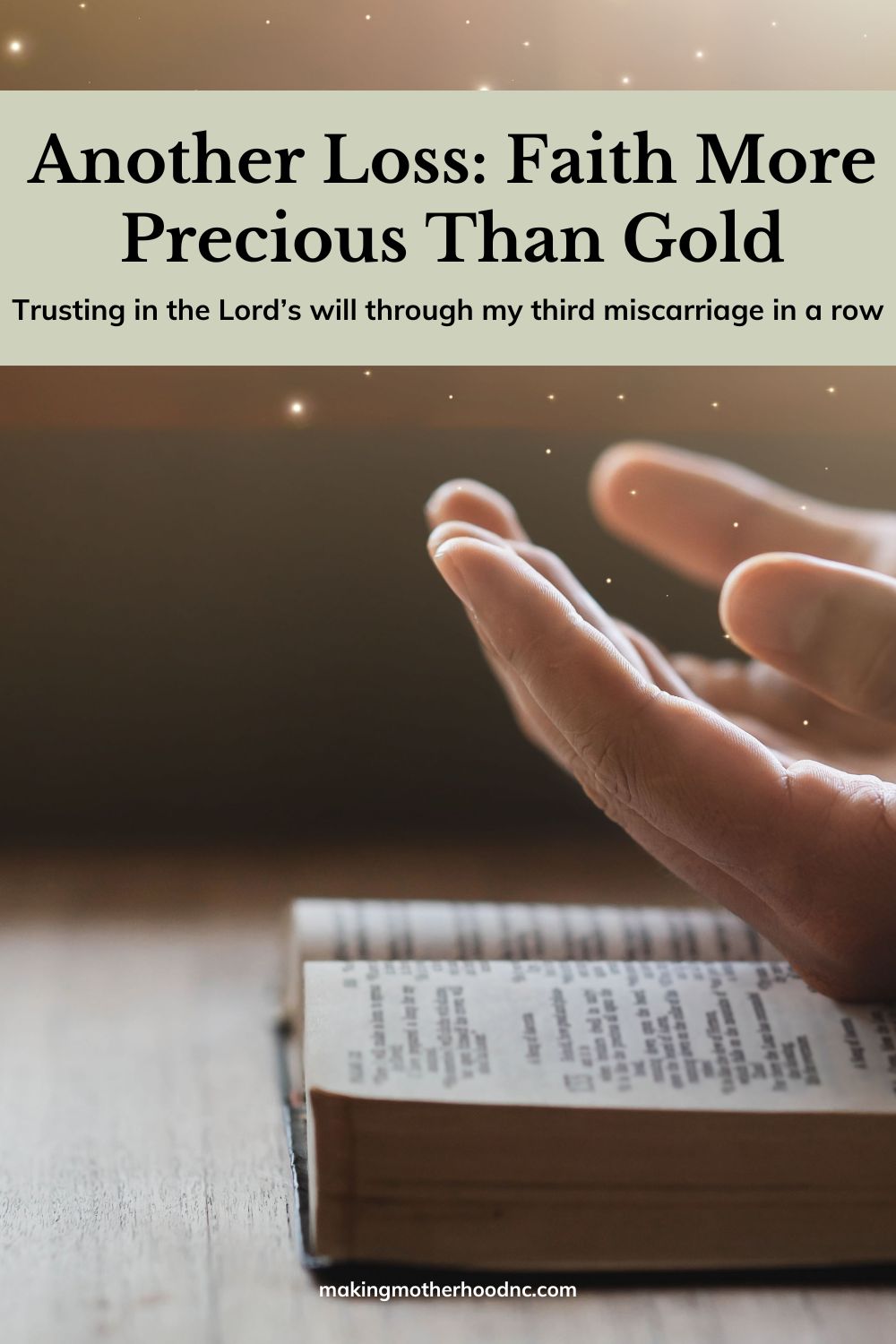Another Loss: Faith More Precious Than Gold
